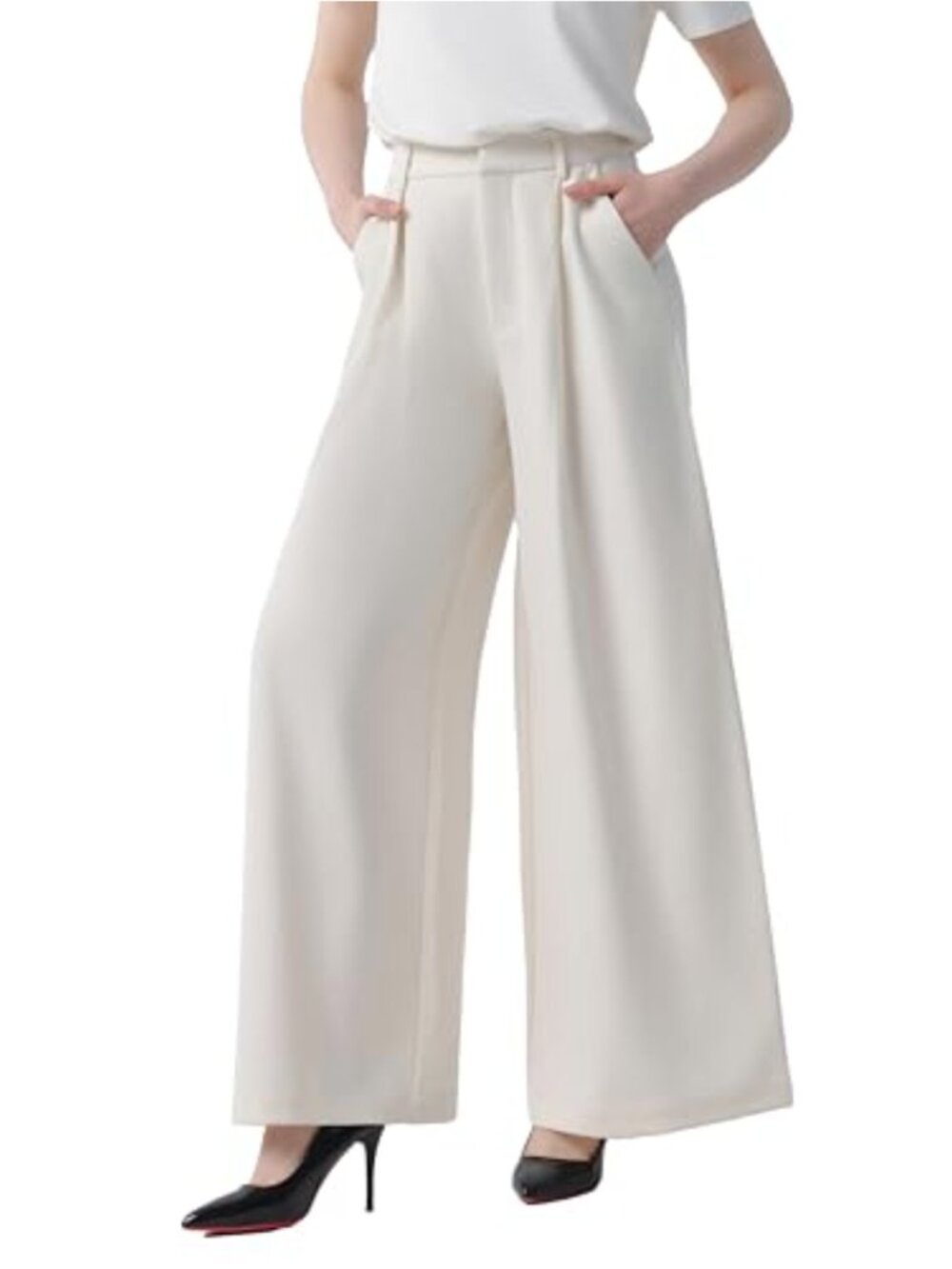 High Waist Wide Leg Palazzo Business Casual Pants
